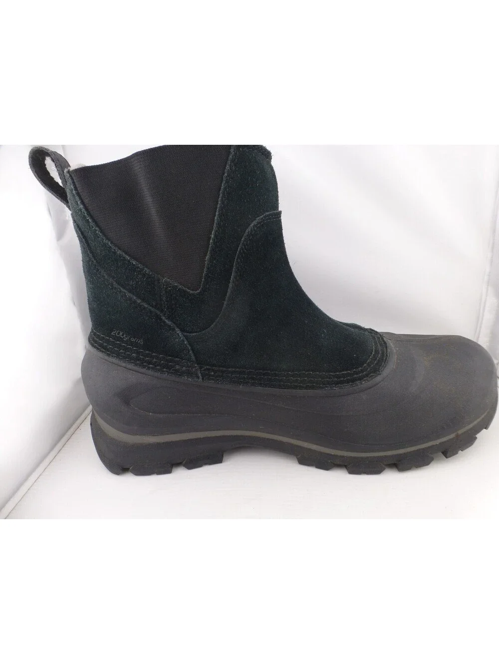Sorel Men's USA 10 Black Waterproof Winter Snow Duck Boots Slip On M13